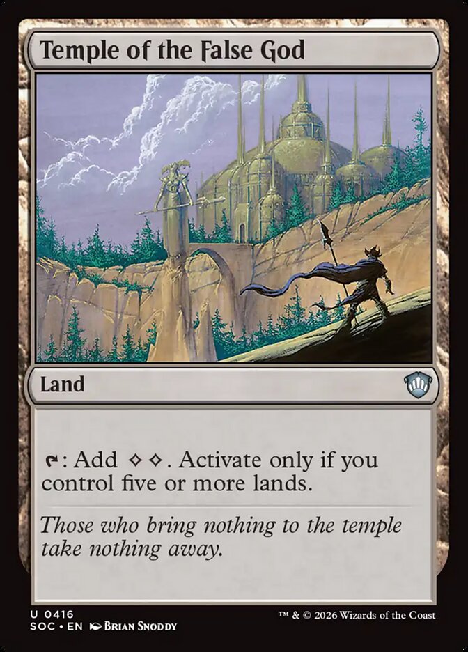Temple of the False God - carta Magic The Gathering