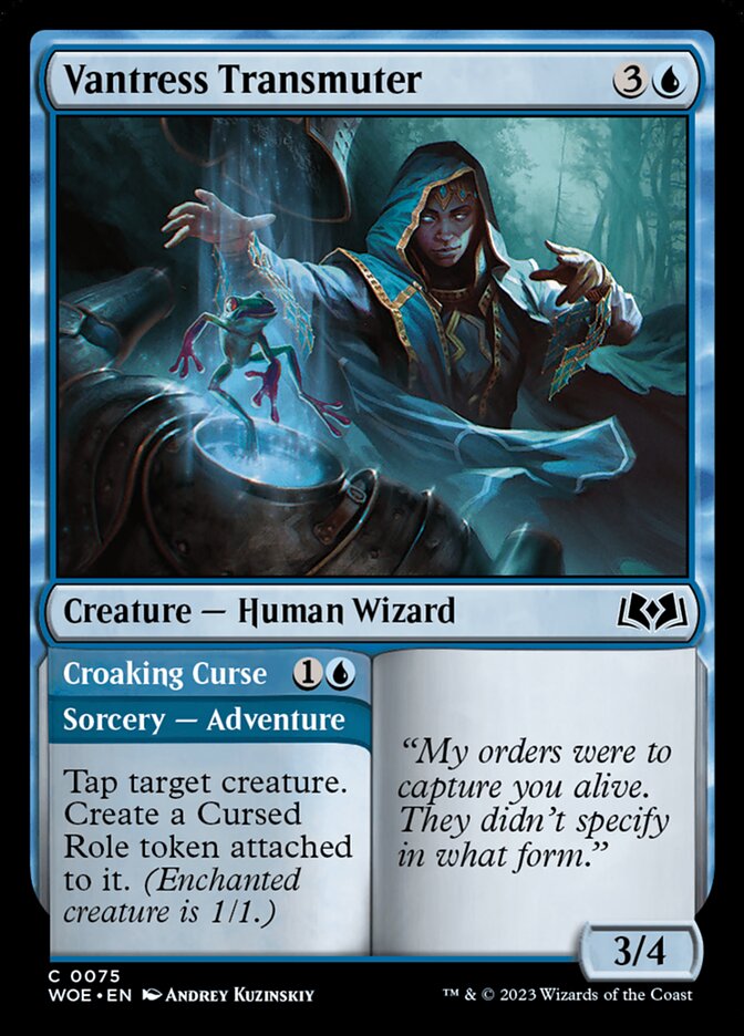 Vantress Transmuter // Croaking Curse - carta Magic The Gathering