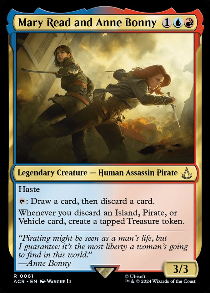 Mary Read and Anne Bonny - carta Magic The Gathering