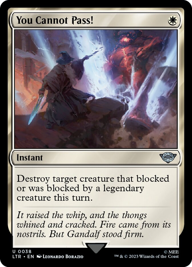 You Cannot Pass! - carta Magic The Gathering
