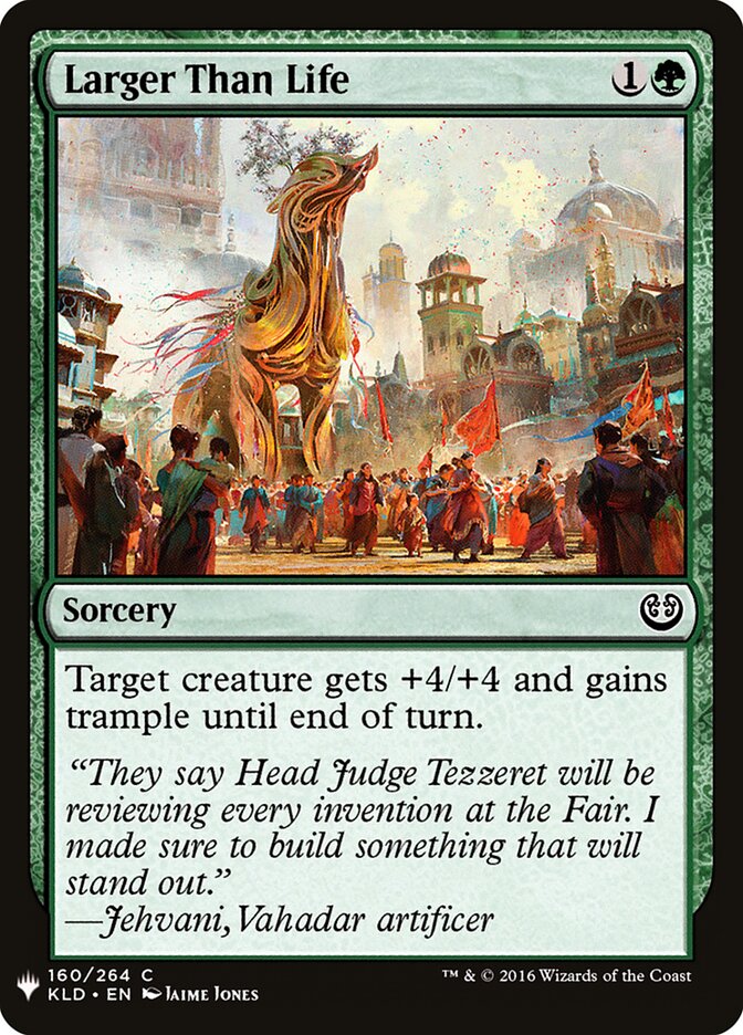 Larger Than Life - carta Magic The Gathering
