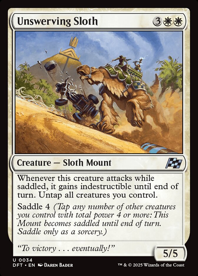 Unswerving Sloth - carta Magic The Gathering