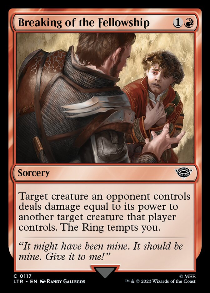 Breaking of the Fellowship - carta Magic The Gathering