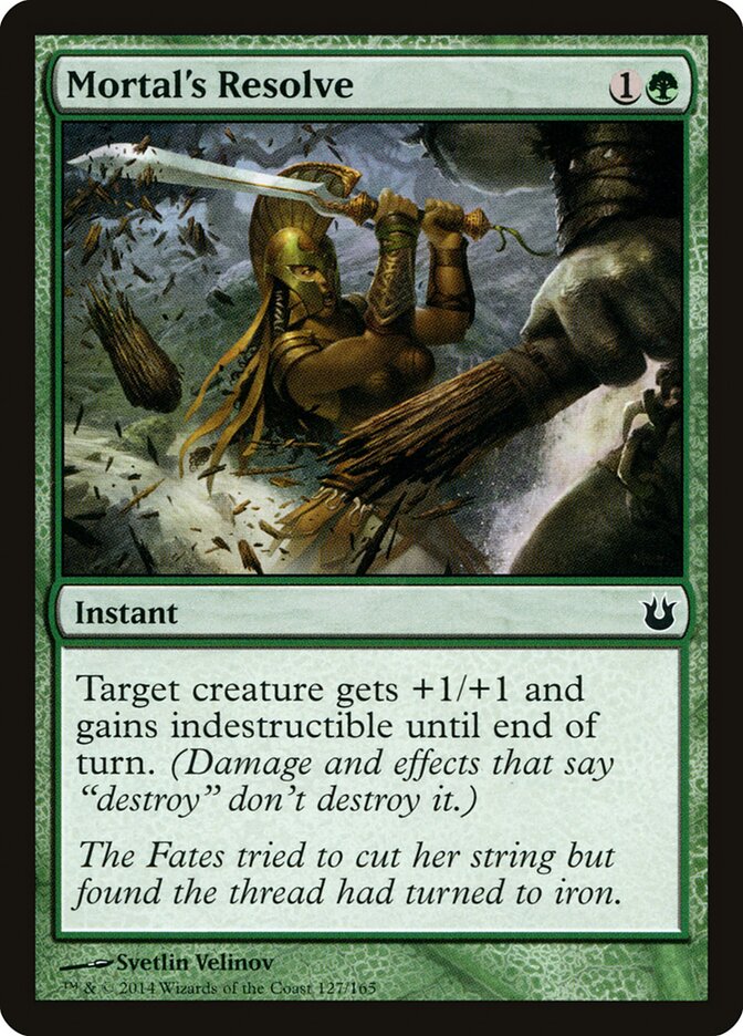 Mortal's Resolve - carta Magic The Gathering