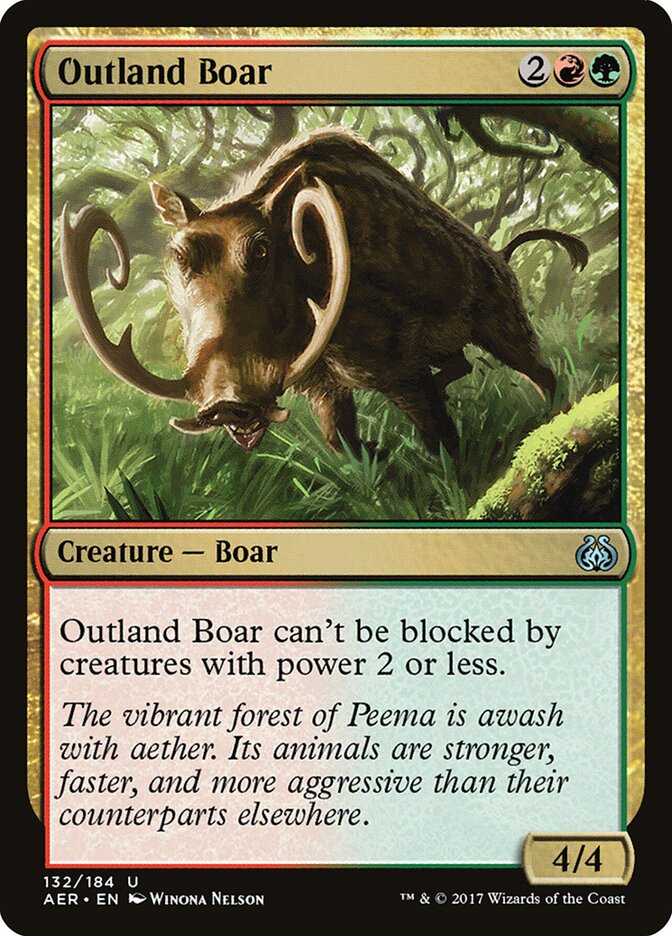 Outland Boar - carta Magic The Gathering
