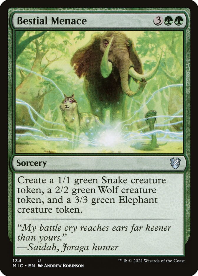 Bestial Menace - carta Magic The Gathering