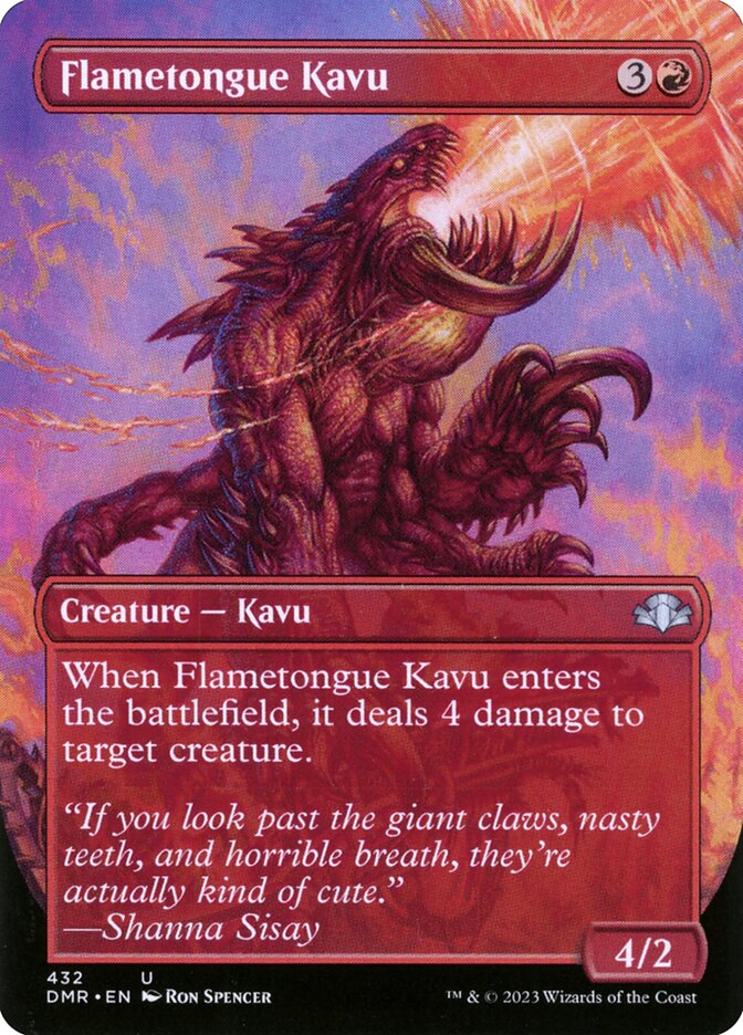 Flametongue Kavu - carta Magic The Gathering