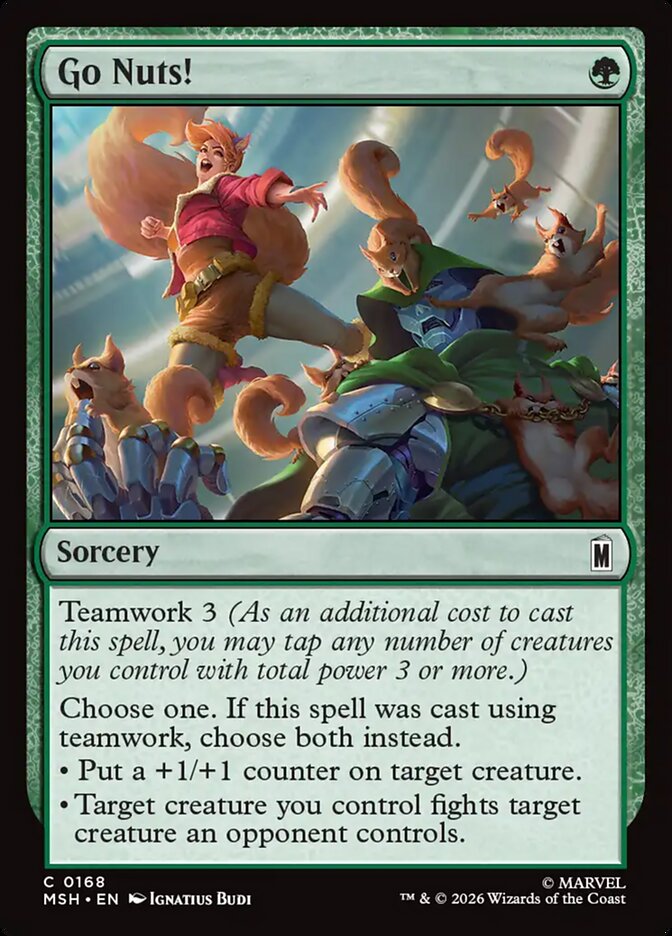 Go Nuts! - carta Magic The Gathering