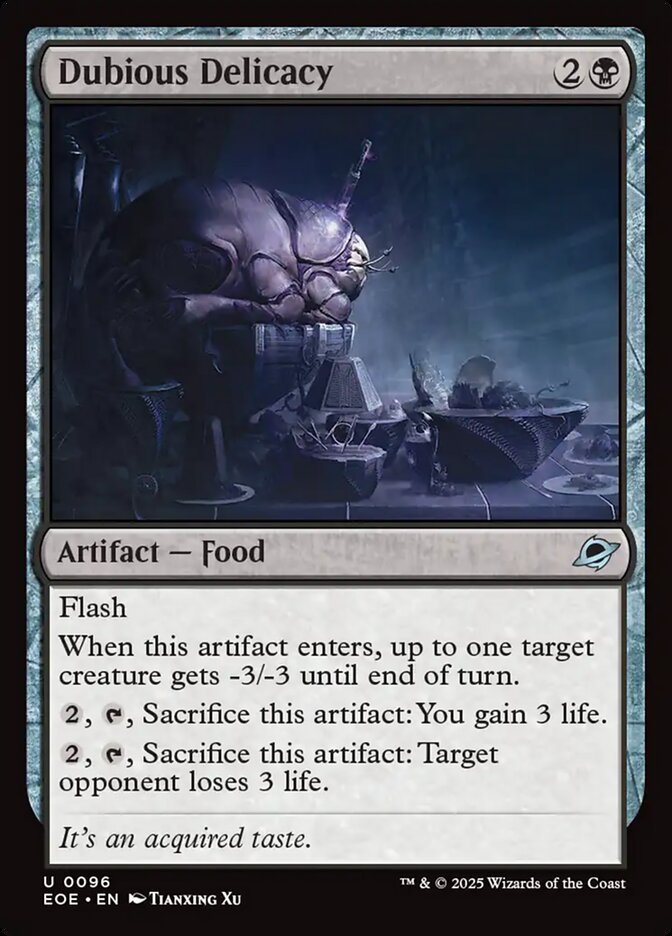 Dubious Delicacy - carta Magic The Gathering