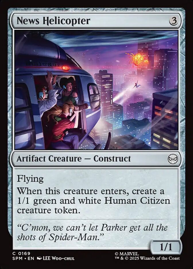 News Helicopter - carta Magic The Gathering