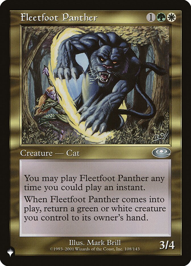 Fleetfoot Panther - carta Magic The Gathering
