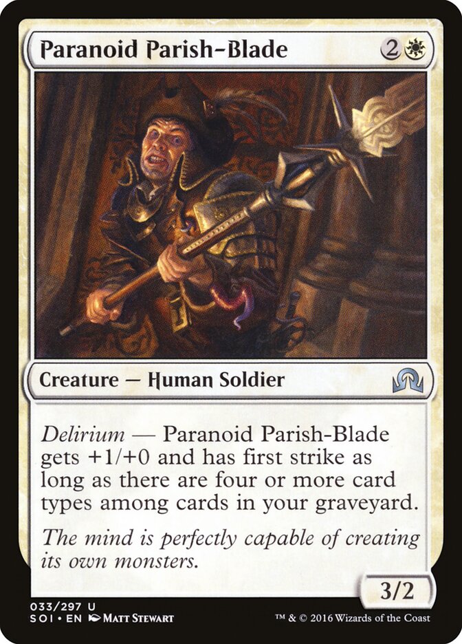 Paranoid Parish-Blade - carta Magic The Gathering