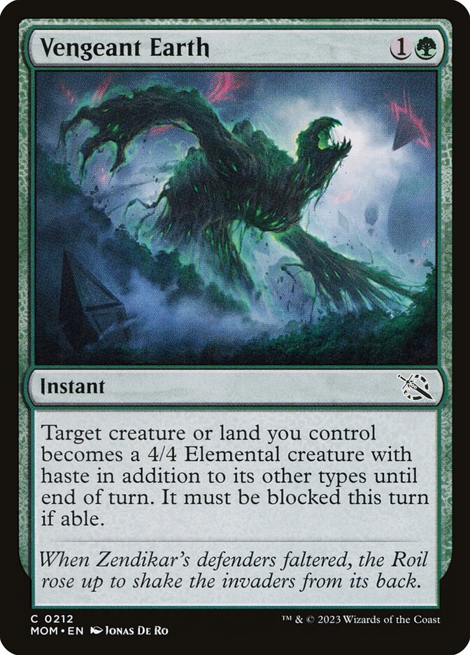 Vengeant Earth - carta Magic The Gathering