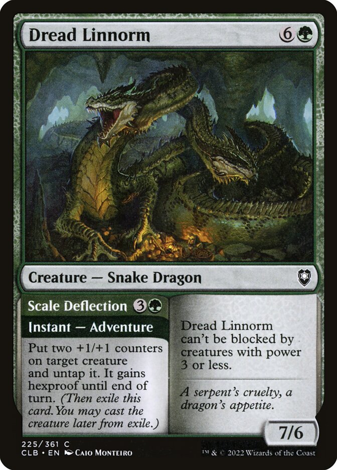 Dread Linnorm // Scale Deflection - carta Magic The Gathering