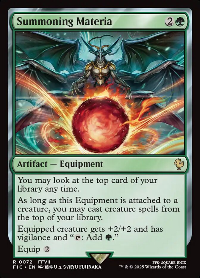Summoning Materia - carta Magic The Gathering
