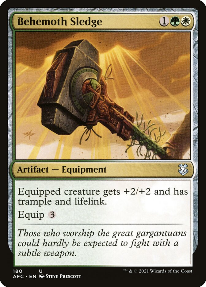 Behemoth Sledge - carta Magic The Gathering
