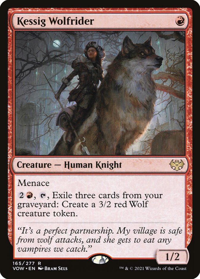 Kessig Wolfrider - carta Magic The Gathering