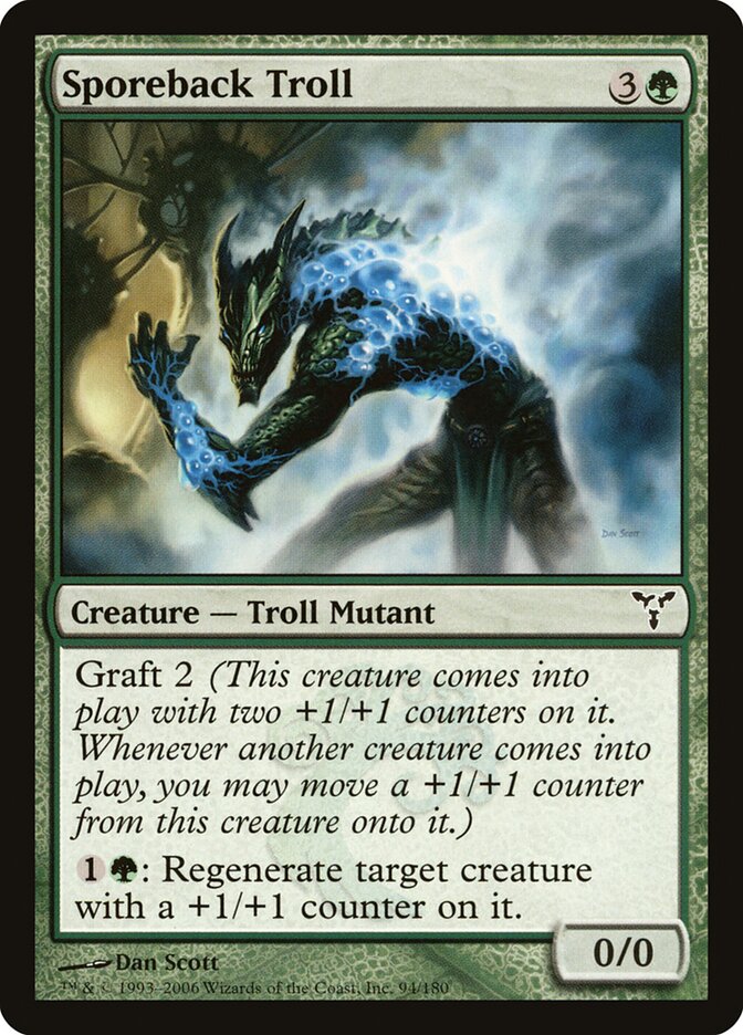 Sporeback Troll - carta Magic The Gathering