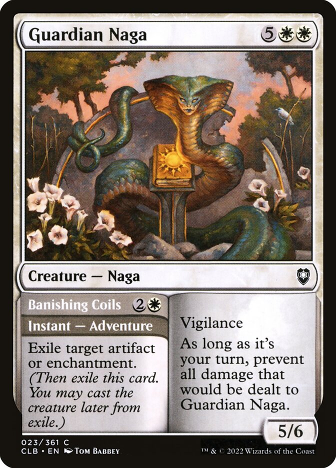 Guardian Naga // Banishing Coils - carta Magic The Gathering