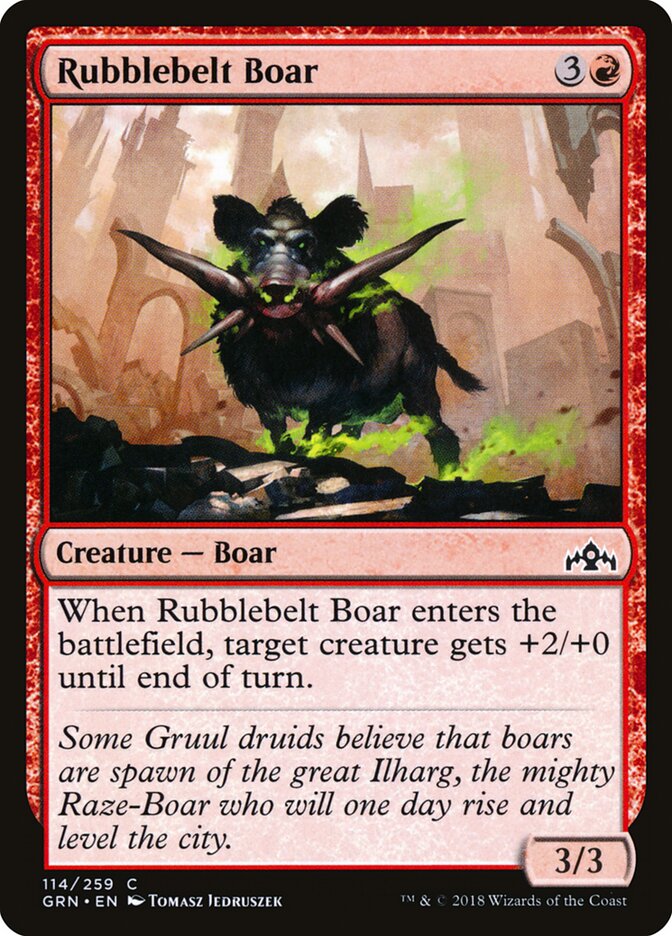 Rubblebelt Boar - carta Magic The Gathering