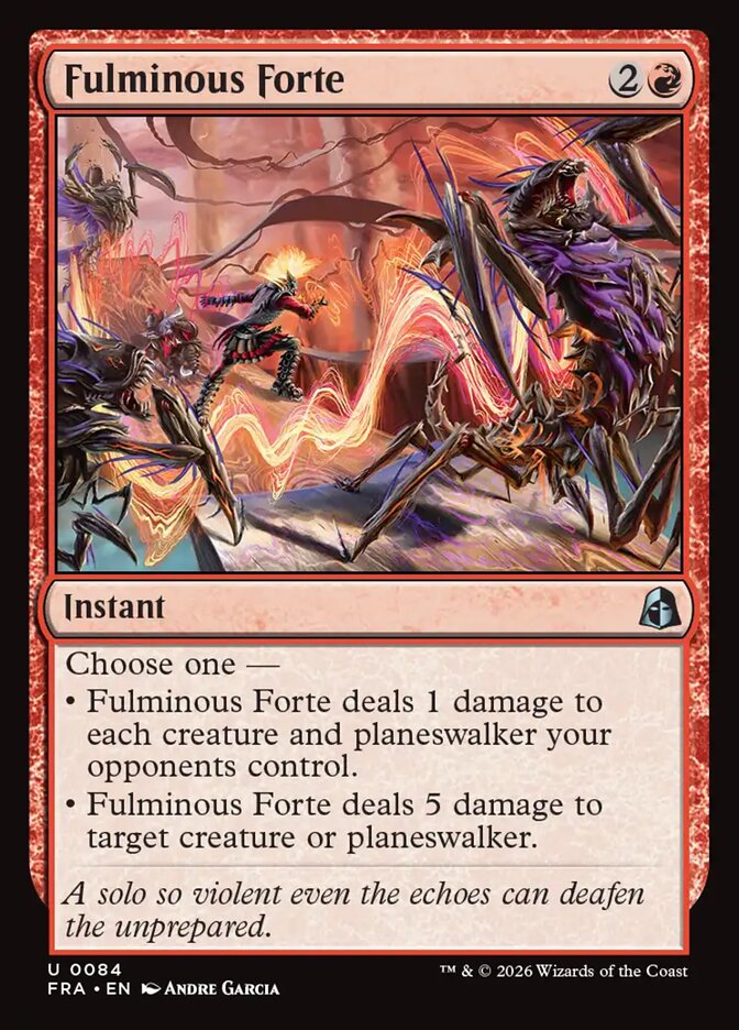 Fulminous Forte - carta Magic The Gathering