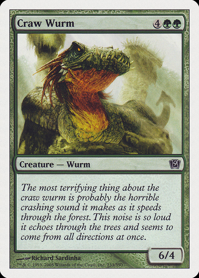 Craw Wurm - carta Magic The Gathering