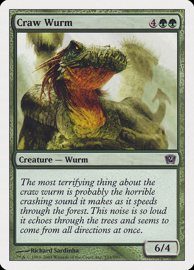 Craw Wurm - carta Magic The Gathering