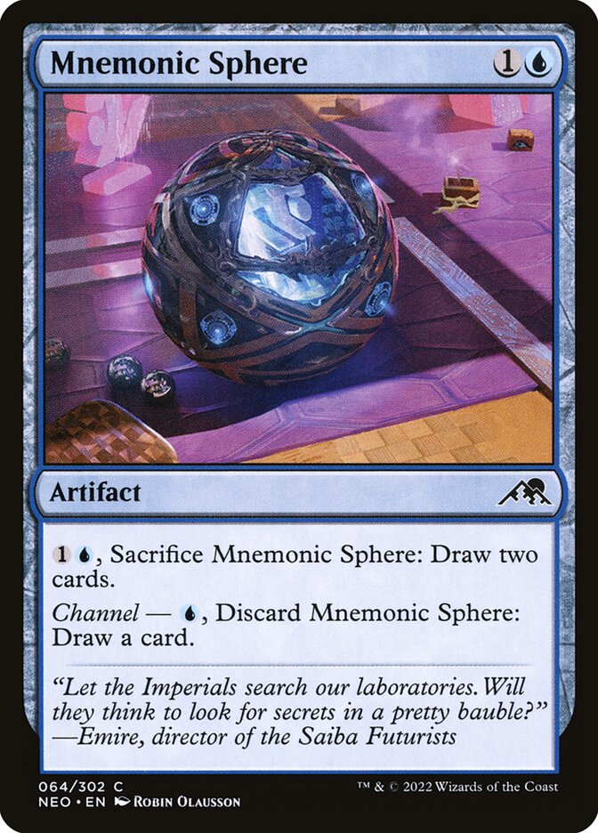 Mnemonic Sphere - carta Magic The Gathering