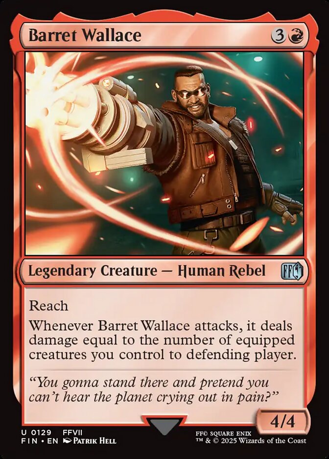 Barret Wallace - carta Magic The Gathering
