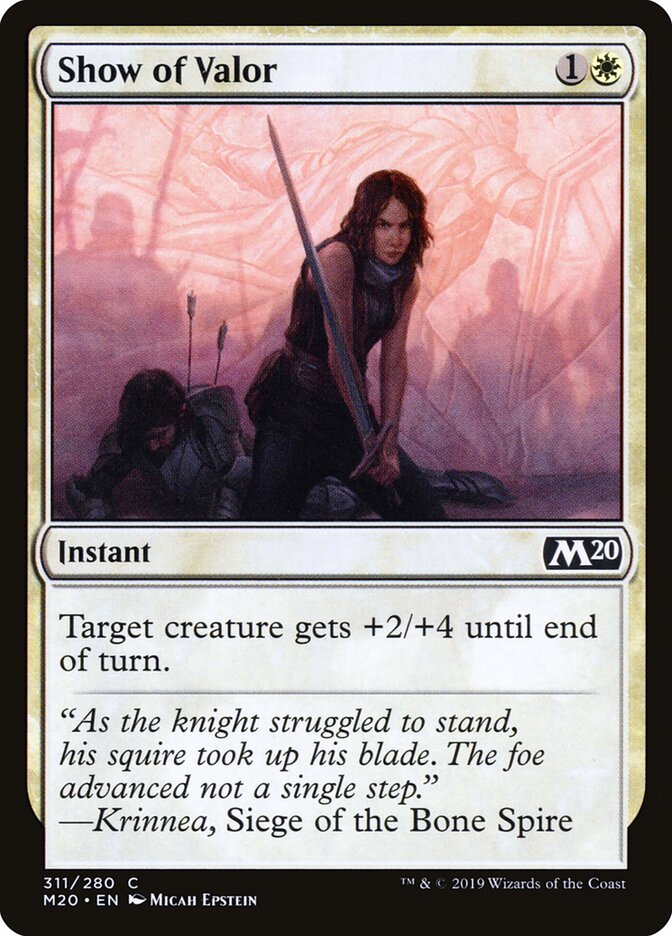Show of Valor - carta Magic The Gathering