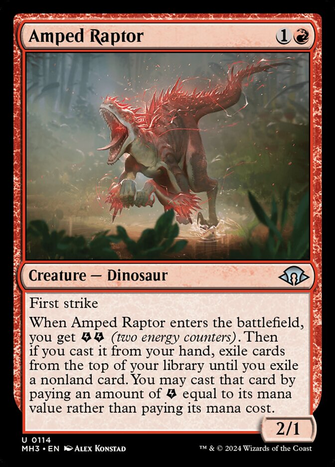Amped Raptor - carta Magic The Gathering