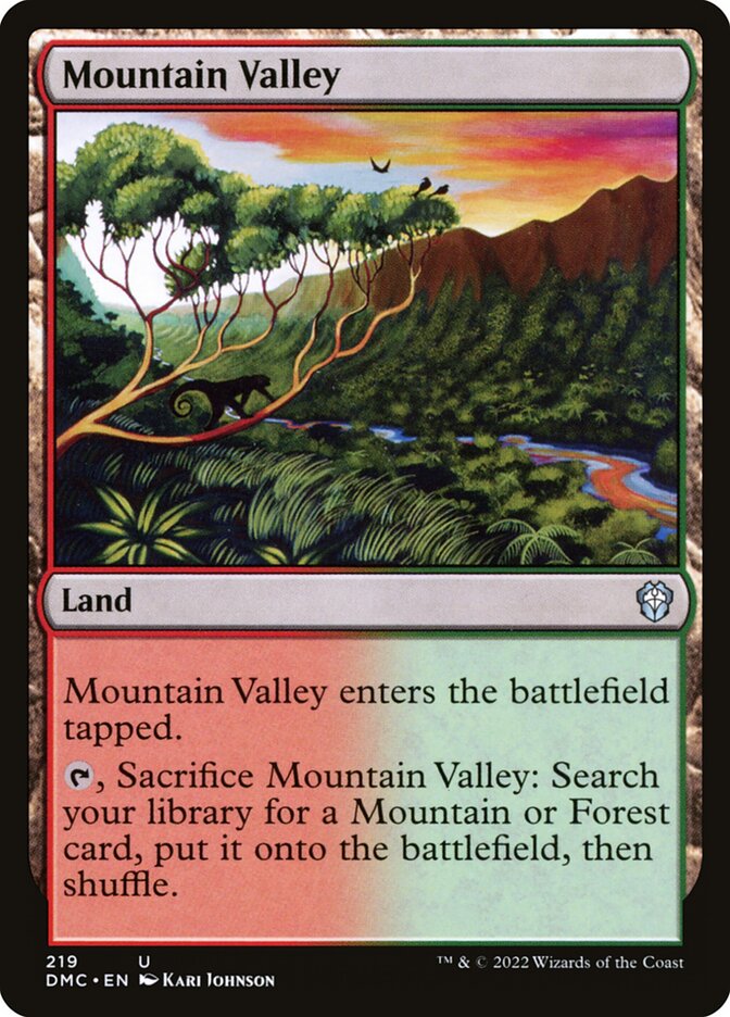 Mountain Valley - carta Magic The Gathering