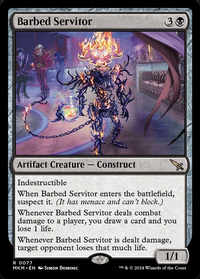 Barbed Servitor - carta Magic The Gathering
