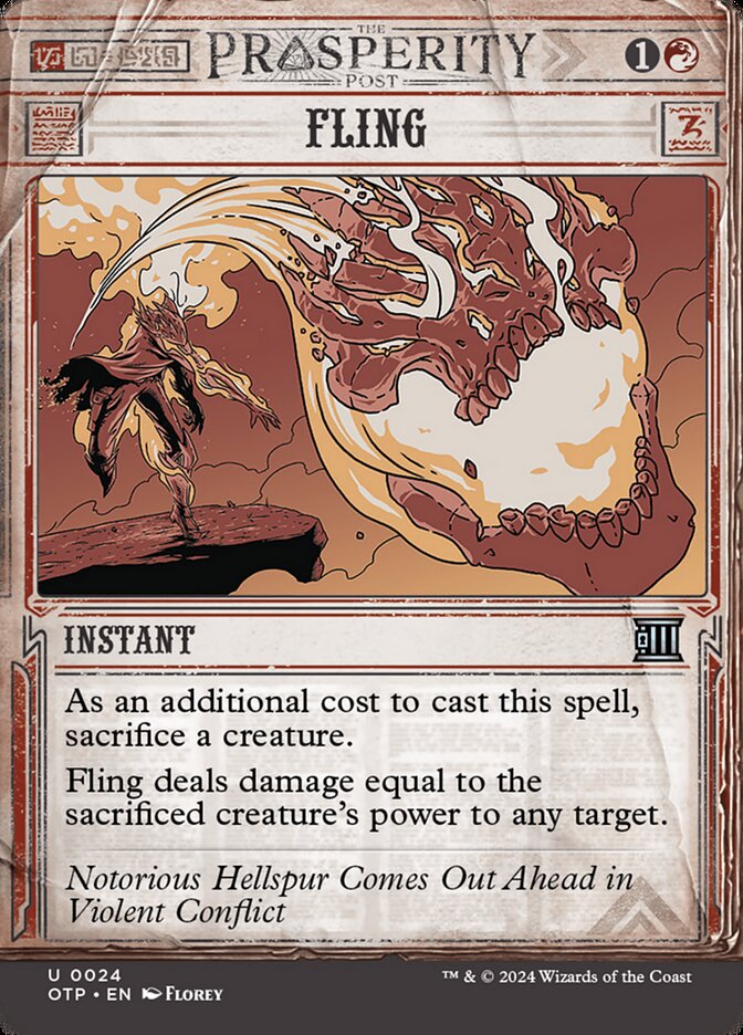 Fling - carta Magic The Gathering
