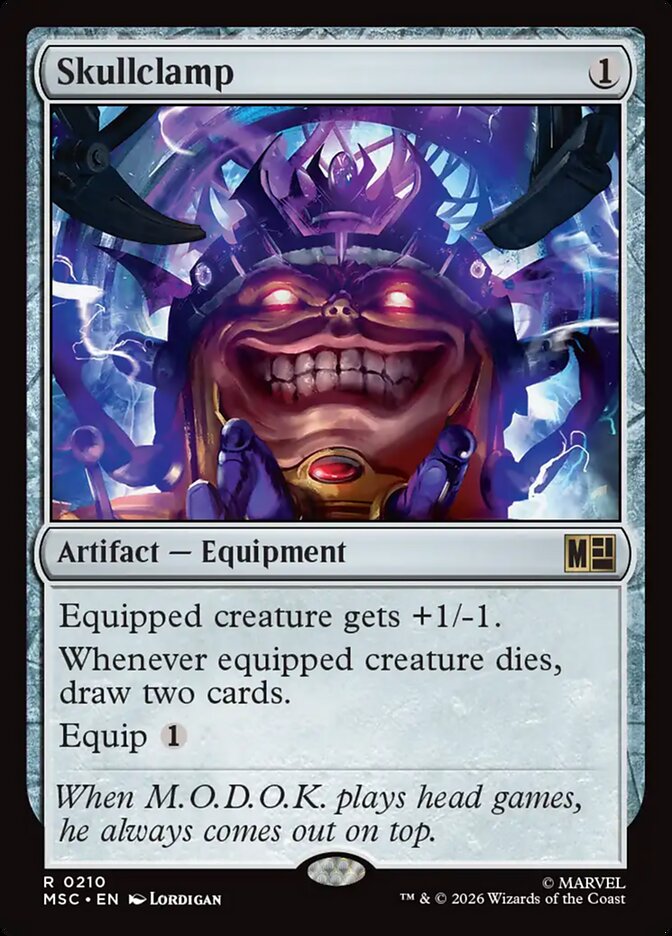 Skullclamp - carta Magic The Gathering