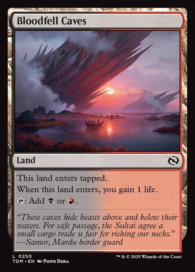 Bloodfell Caves - carta Magic The Gathering