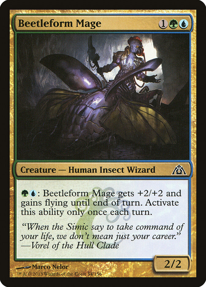 Beetleform Mage - carta Magic The Gathering
