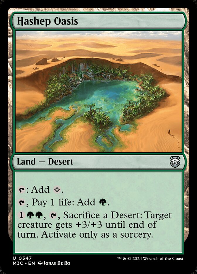 Hashep Oasis - carta Magic The Gathering