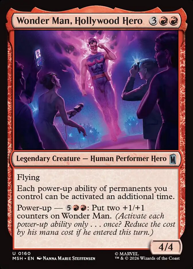 Wonder Man, Hollywood Hero - carta Magic The Gathering