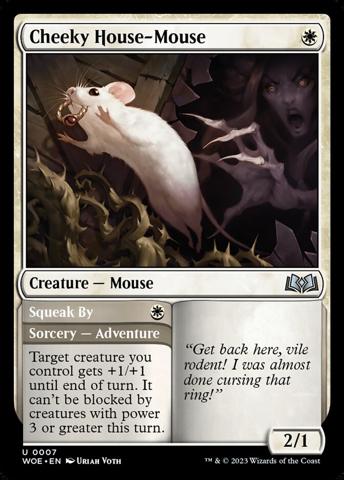 Cheeky House-Mouse // Squeak By - carta Magic The Gathering