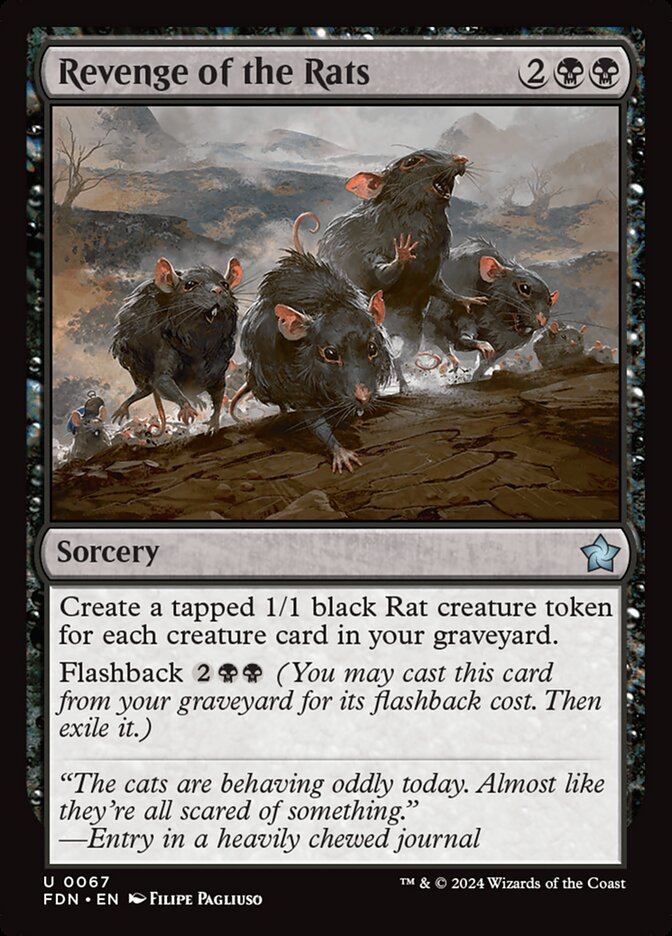 Revenge of the Rats - carta Magic The Gathering