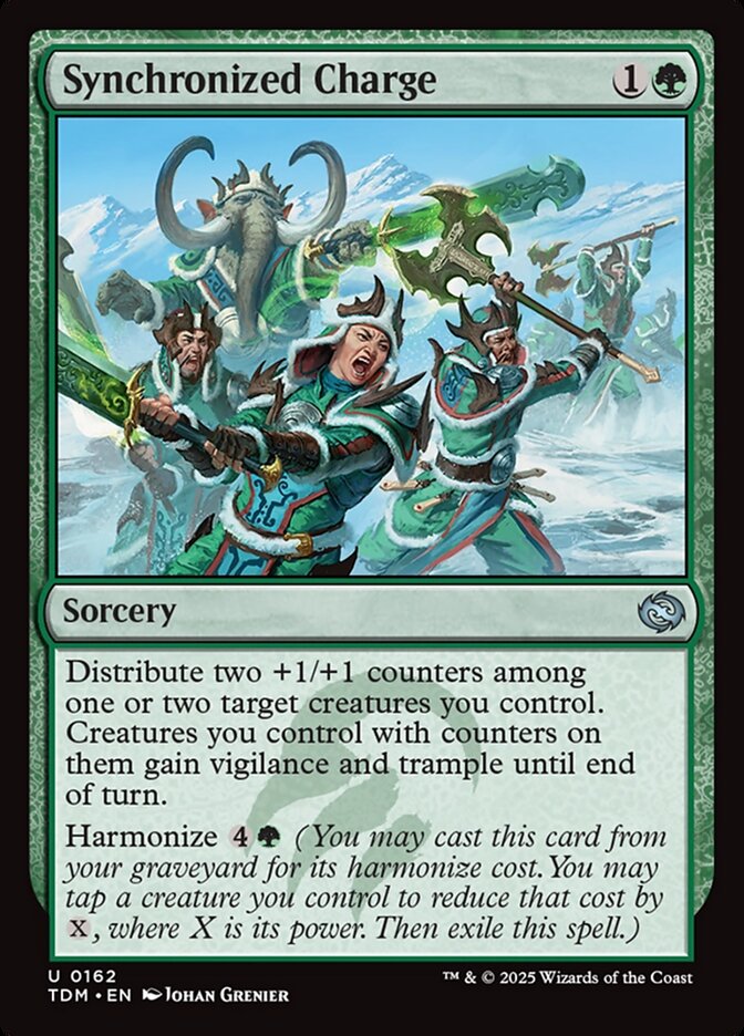 Synchronized Charge - carta Magic The Gathering