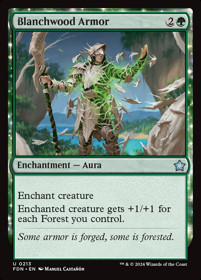 Blanchwood Armor - carta Magic The Gathering