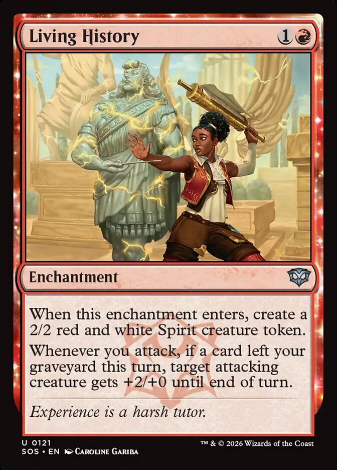 Living History - carta Magic The Gathering