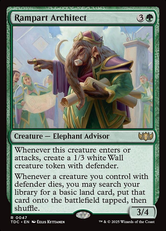 Rampart Architect - carta Magic The Gathering