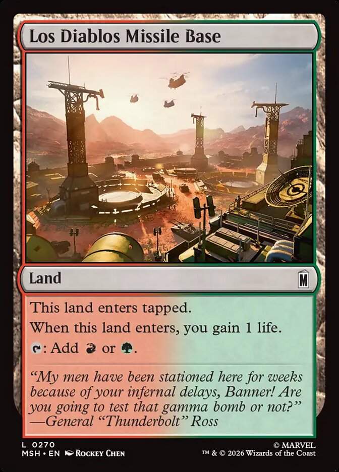 Los Diablos Missile Base - carta Magic The Gathering