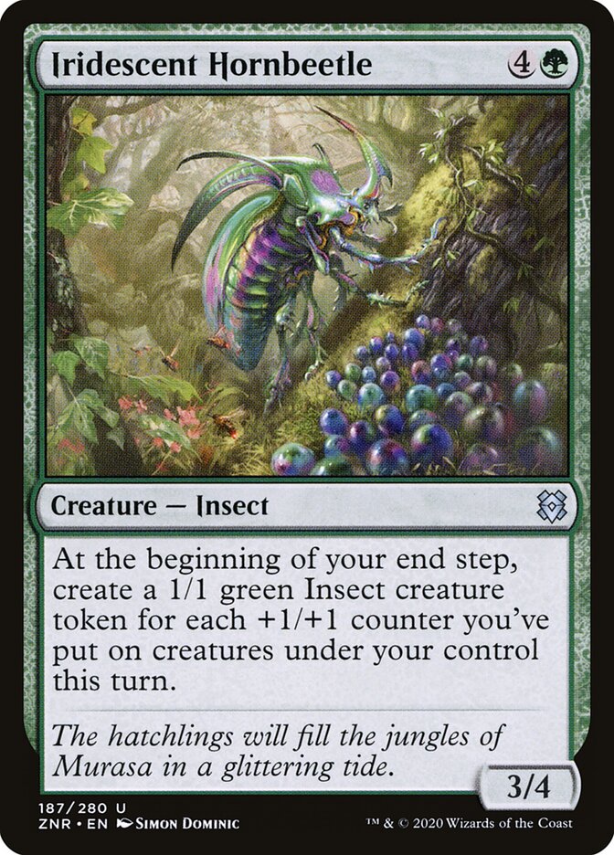 Iridescent Hornbeetle - carta Magic The Gathering