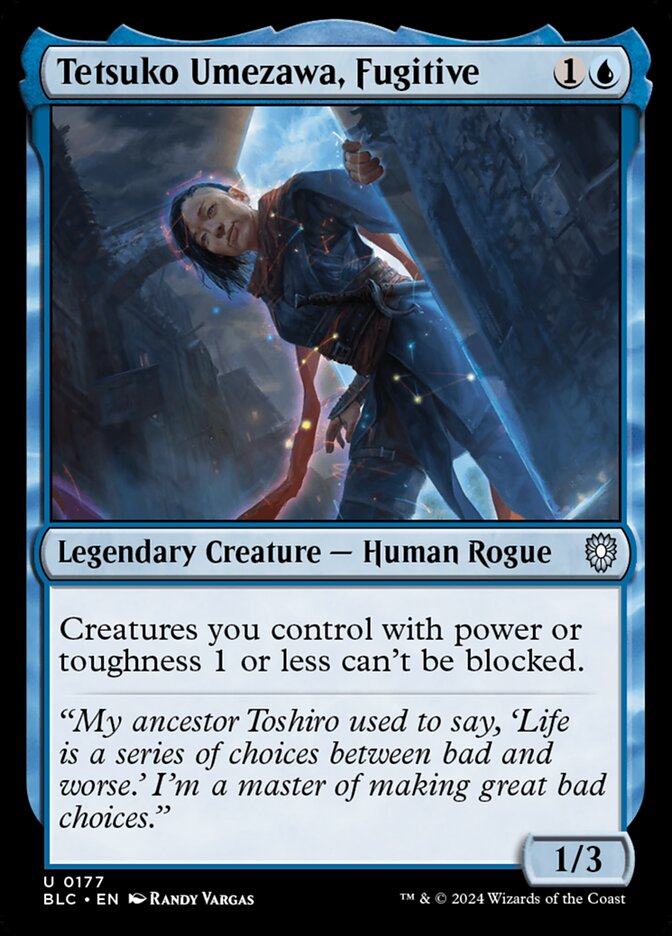 Tetsuko Umezawa, Fugitive - carta Magic The Gathering