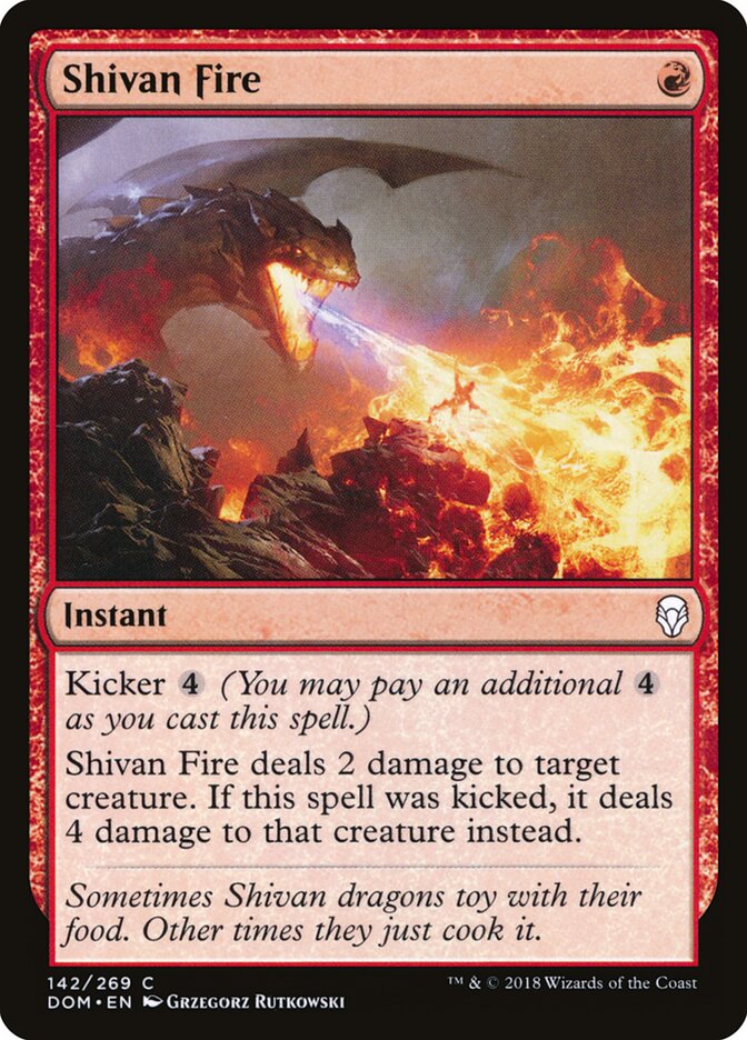 Shivan Fire - carta Magic The Gathering