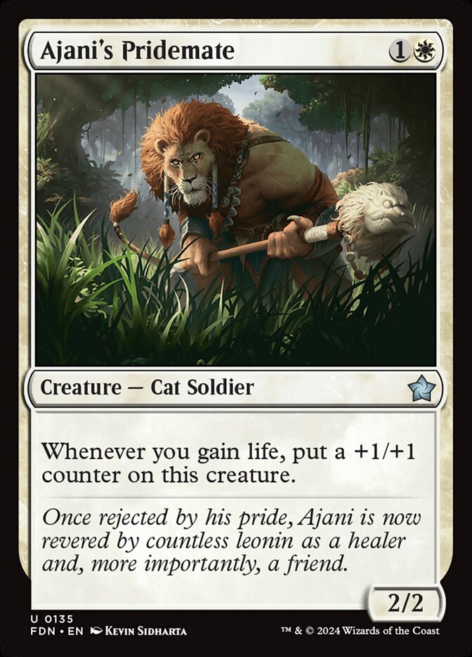 Ajani's Pridemate - carta Magic The Gathering